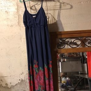Old navy blue maxi sun dress